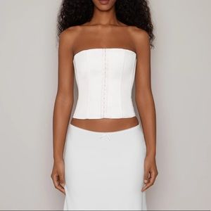 Danielle Guizio Satin Corset